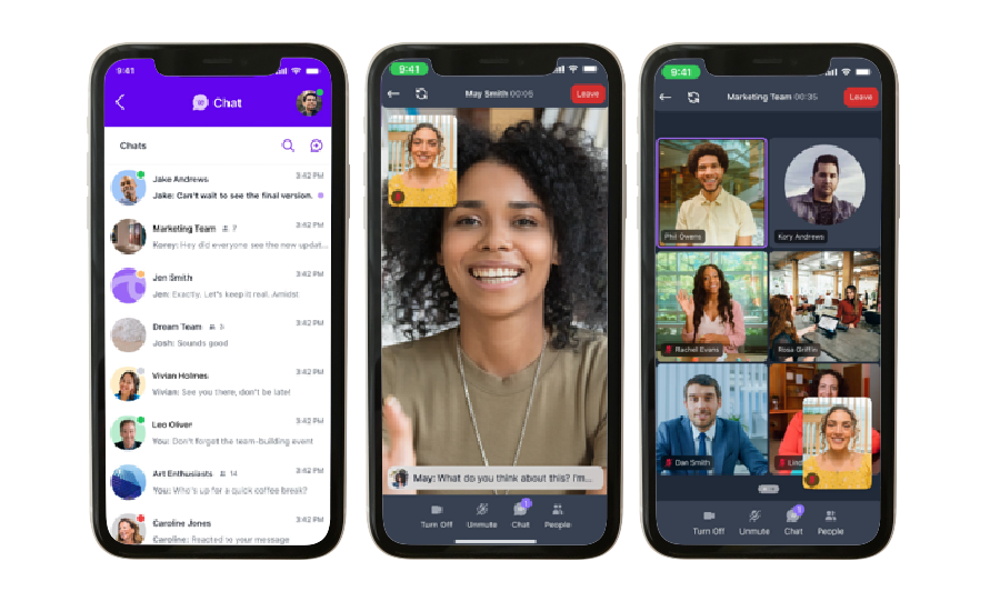企業間グループで取引先とのコミュニケーションも容易に